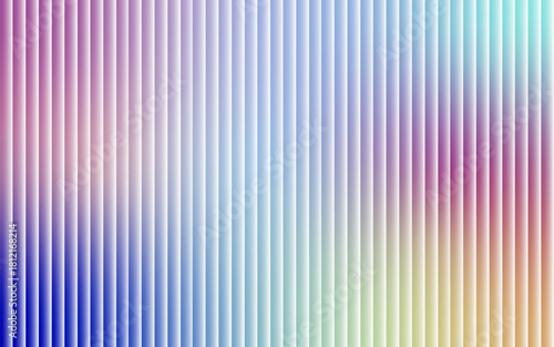 Horizontal ripple waves with teal aqua spectrum and soft blur. Gradient fractal glass texture backdrop, Fractal optical distortion, luminous ribbed field