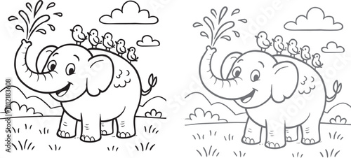 elephants in the park