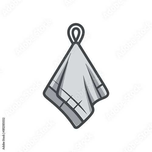 Paper towel holder icon on White Background Vector Art Illustration on white background.
