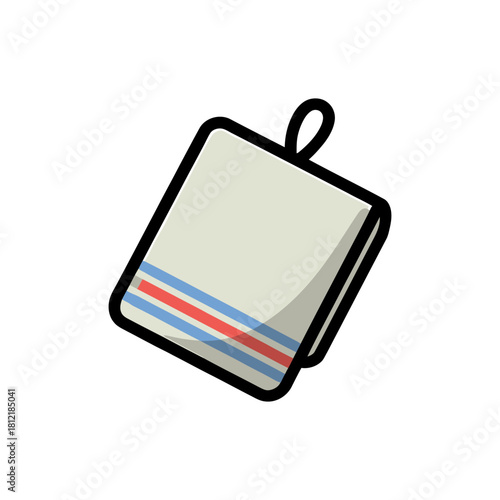 Paper towel holder icon on White Background Vector Art Illustration on white background.