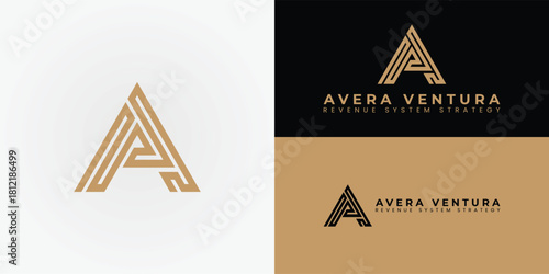 This minimalist, premium geometric letter AV symbolizes seamless systems, strategic flow, and scalable progress. It embodies the clarity and high-level support of a boutique firm.