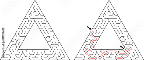 Child Problem Solving Maze Boosting Brain Power