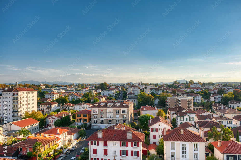 Obraz premium Bayonne is a city in the French Basque Country, at the confluence of the Nive and Adour rivers, in southwestern France.