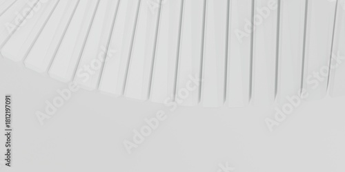 Fototapeta Naklejka Na Ścianę i Meble -  spiral wave on white 3d background. Abstract structure for technology design. Futuristic graphic render wallpaper. 3D illustration.