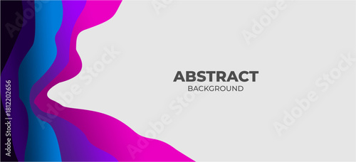 Abstract colorful vector background design with a pink wave pattern template for business card or web banner illustration