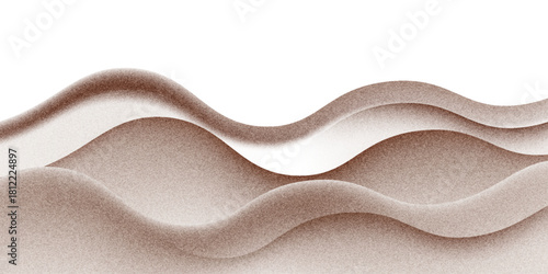 Chocolate and coffee powder, scattered cocoa on a light background. Particles of earth and dust. Brown sand texture. Eps10