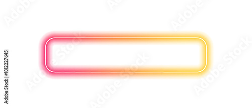 Illustration of neon electric style square frame. Neon glowing square frames, futuristic gradient colorful borders, modern vector decorat. Bright geometric vector shapes for modern digital design. PNG