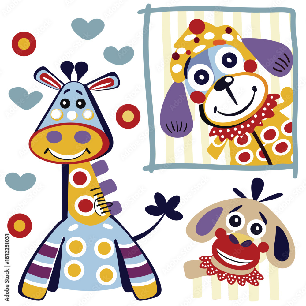 Naklejka premium cute cartoon illustration Artwork