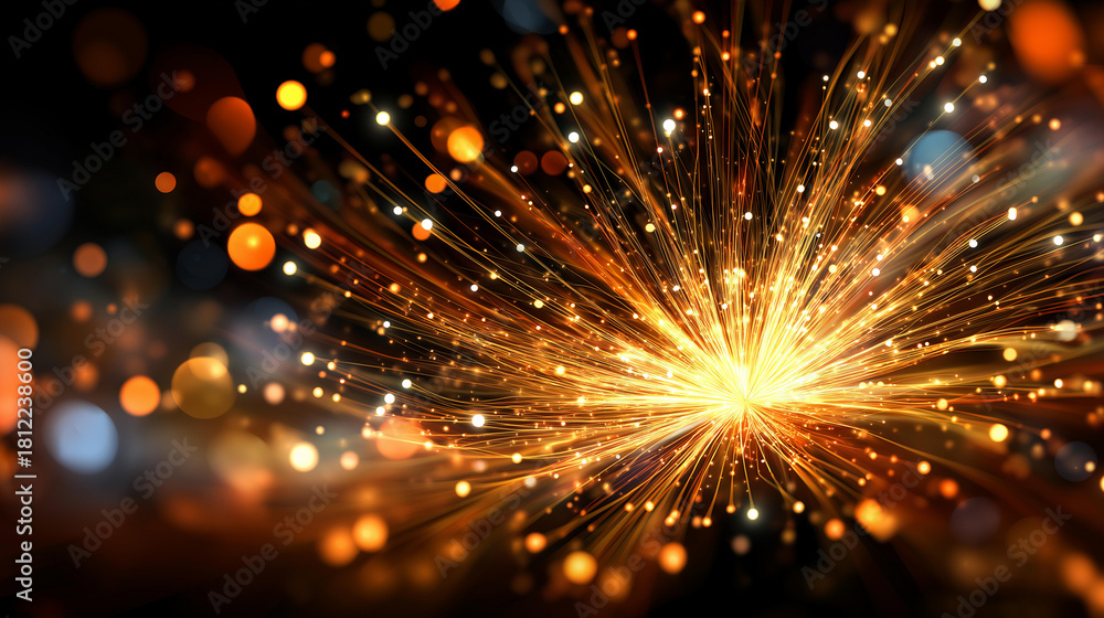 Obraz premium Stellar pyrotechnic burst symbol for festive occasions transparent background celebration firework icon party concept visualization explosive decoration element event