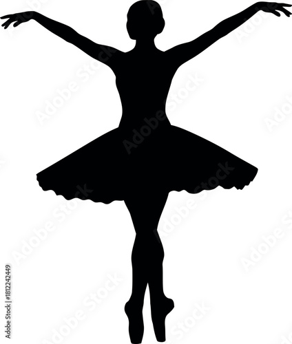 Ballet dancer silhouette