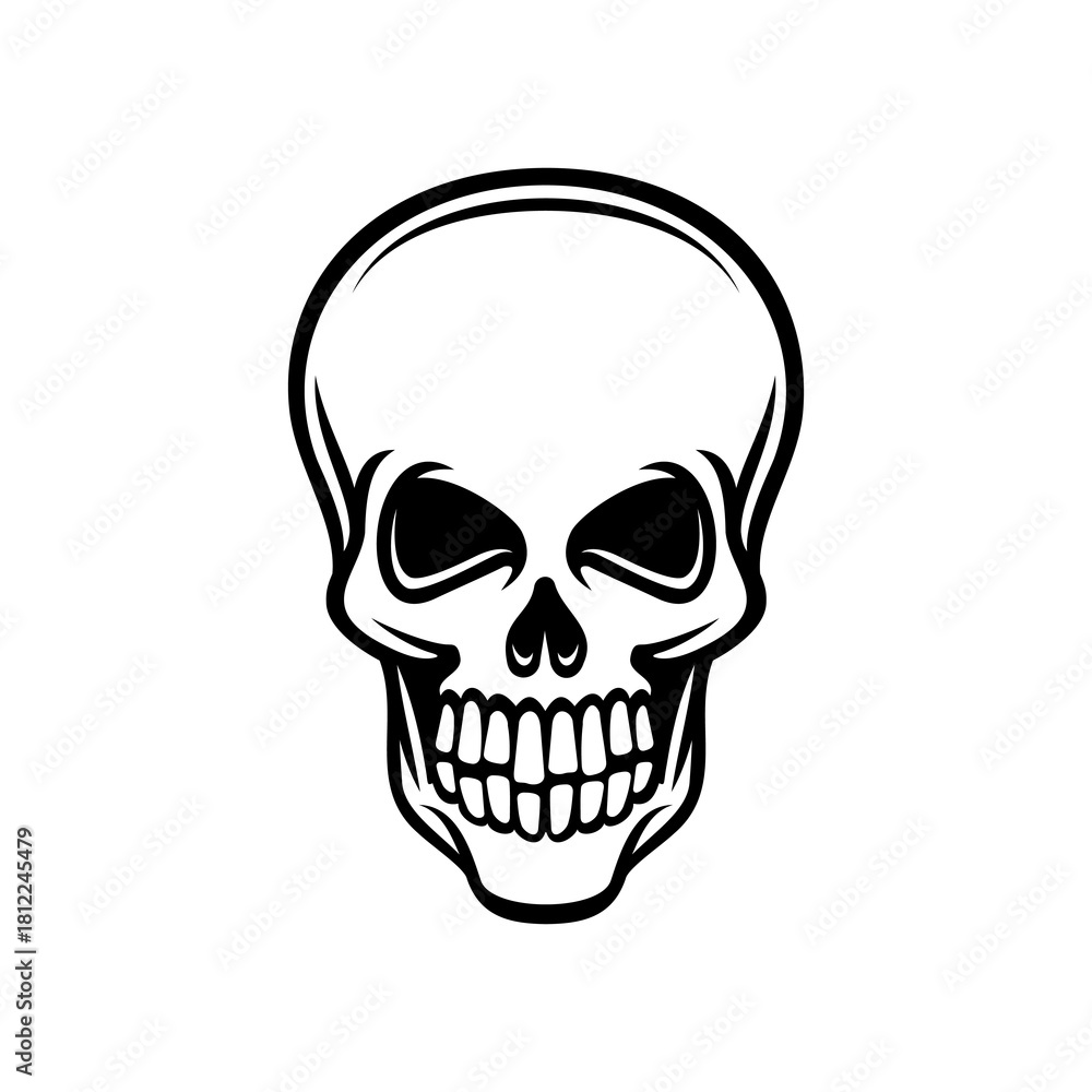 Fototapeta premium Skull horror death design