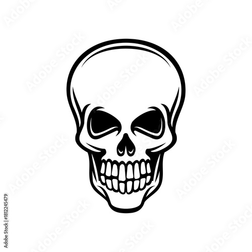 Skull horror death design