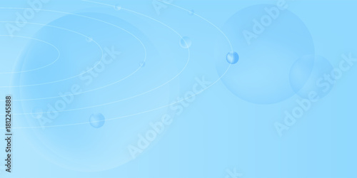 Abstract geometric background gradient soft light blue bokeh for Graphic Business background hitech technology digital design illustration web template background backdrop desktop wallpaper bubbles