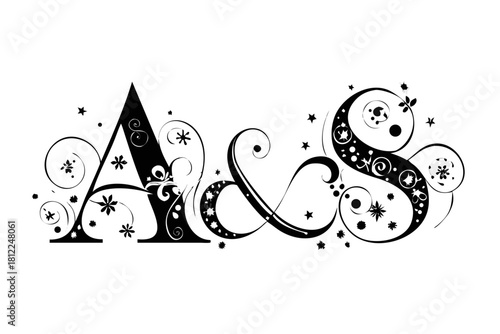 Vintage style bouquet with mixed flowers and botanical elements