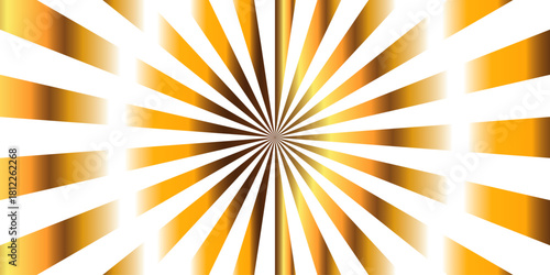 Bright golden & White Radial Sunburst Background with Sharp Rays, Subtle Gradient, Pop Art, & Comic Book Effect.dynamic starburst design with sense of energy, motion, and intensity & retro, comic.