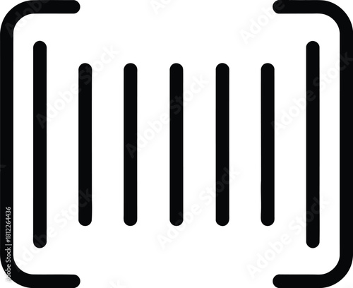 Sound Recognition Icon  Simple Speech Detection Line Vector