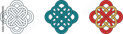 Celtic Knot Circle Set  Ancient Decorative Vector Patterns