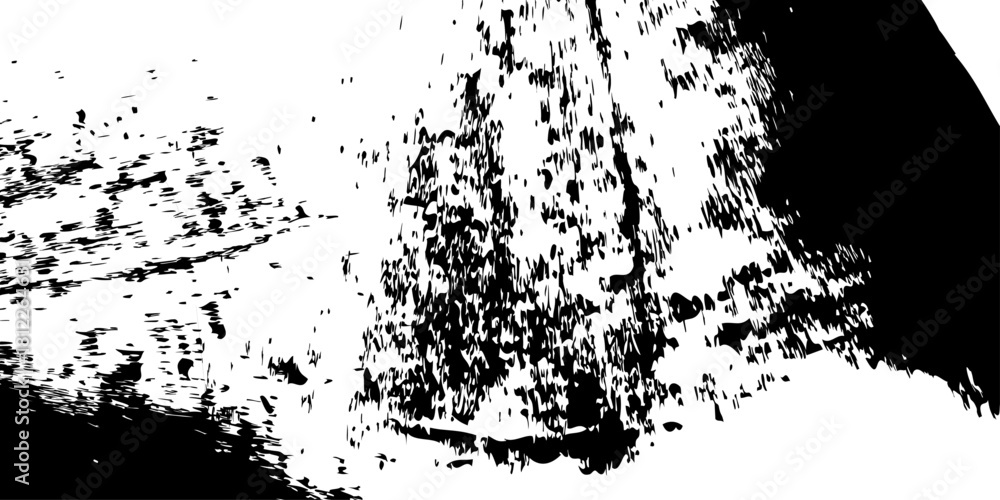 Fototapeta premium Abstract grunge Stroke Brush Hand Drawn Texture white background creating an abstract and textured visual element Minimal Art for Design. 