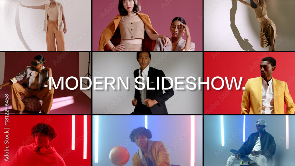 Modern Slideshow Stock Template Adobe Stock