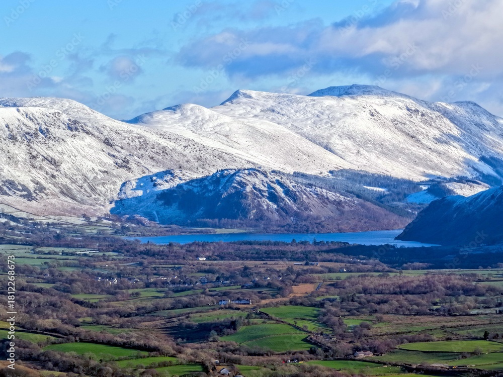 Fototapeta premium Ennerdale Lake with fell views.