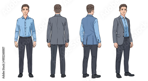 group of business people standing