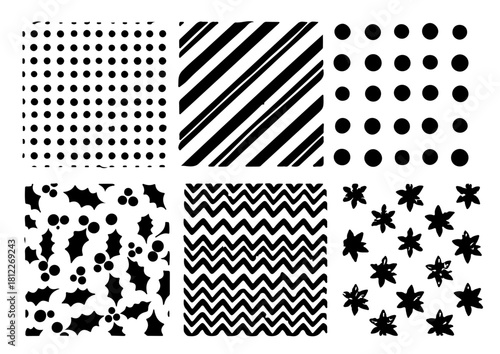 Modern black and white patterns perfect for backgrounds and designs ready for download