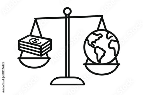 Weighing money and financial assets against environmental sustainability and the planet