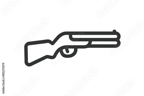 Classic hunting shotgun or rifle weapon used for sport shooting and defense applications