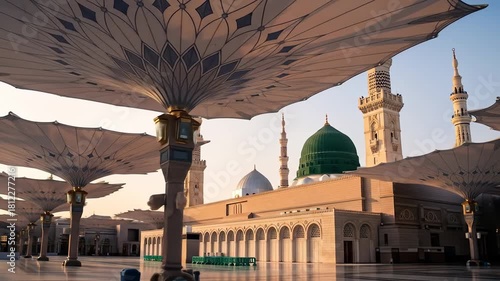 Al-Masjid an-Nabawi Madinah – Islamic Holy Mosque Landmark