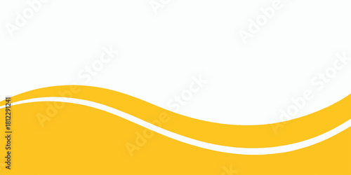 Abstract yellow wave background with white space for text or design