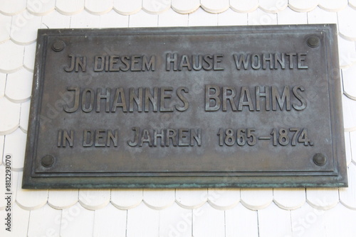 Hinweisschild Brahmshaus