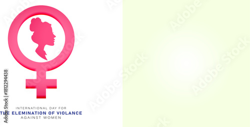 International Day for the Elimination of Violence Against Women symbol, promoting awareness and gender equality on November 25