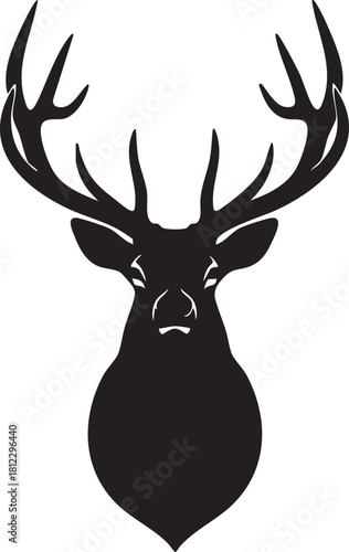 Deer Head Icon Logo Vector Design Template