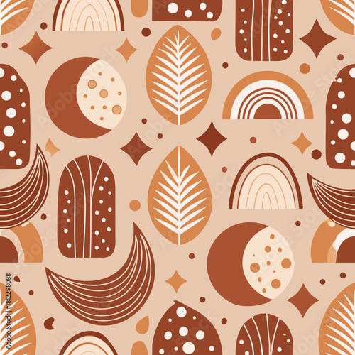 vector seamless pattern with easter eggs