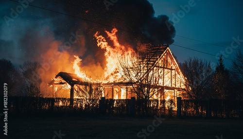火事の風景