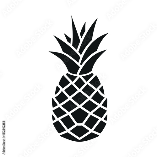 pineapple icon in trendy flat design