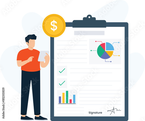 financial report, business analysis, data visualization, investment planning, contract agreement, market research