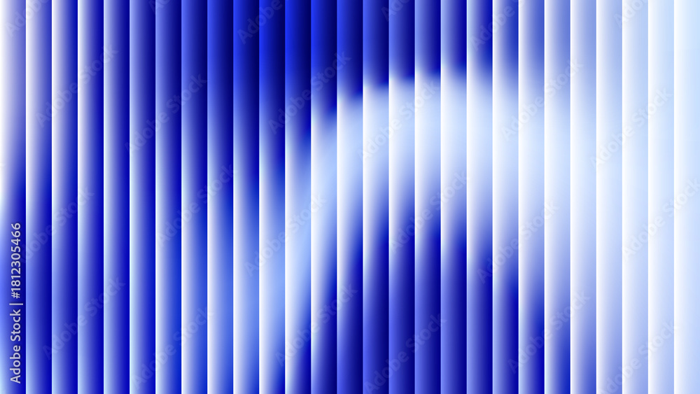 Obraz premium Dynamic abstract blue and white vertical stripe background with soft gradient transitions, modern art texture