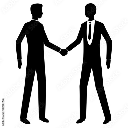 two businessmen shaking hands