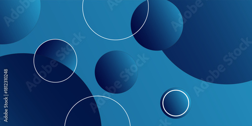 abstract fluid background with blue color. Circle shapes composition. Dynamic shapes composition and elements. Trendy and modern gradient background color. Eps10