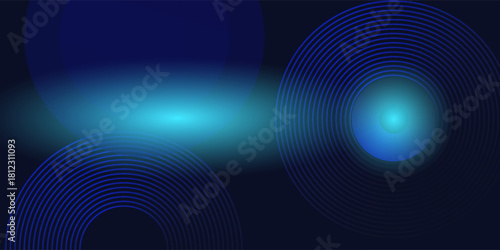 Abstract blue modern background with. Dynamic geometric shapes. Vector illustration.