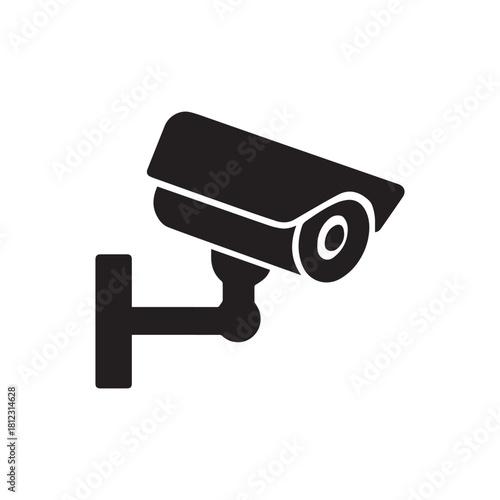 MobileSurveillance Security Camera Icon – CCTV Monitoring Vector Clipart