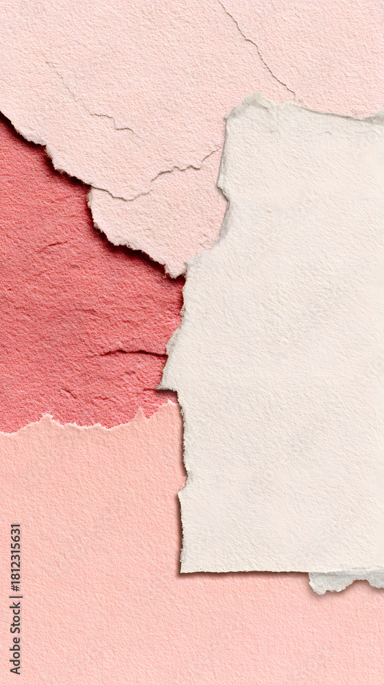 Fototapeta premium Torn Pastel Paper Layers for Background Texture