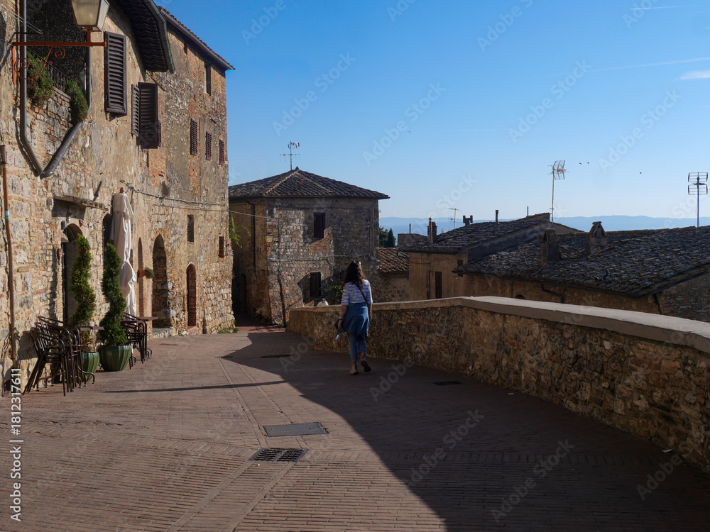 Naklejka premium Italie - San Gimignano - Toscane