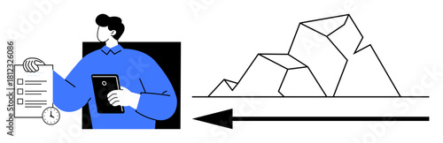Task management concept. Task management ensures efficient time allocation and meeting deadlines. Task management is vital in project planning, achieving goals, and productivity improvement. Suitable