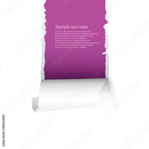 torn paper with space for text