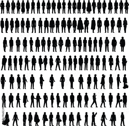 PrintThat is a massive collection of standing people silhouettes! Here is the optimized title and the full list of keywords for Adobe Stock.