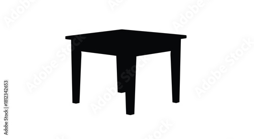 Dynamic abstract geometric shape composition with bold contrasting colors and a striking silhouette