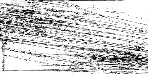 Abstract grunge black and white distressed texture background. Abstract texture dust particle and dust grain on white background. dirt overlay or screen effect use for grunge and vintage image style.