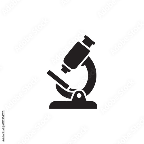 microscope icon. isolated on white background